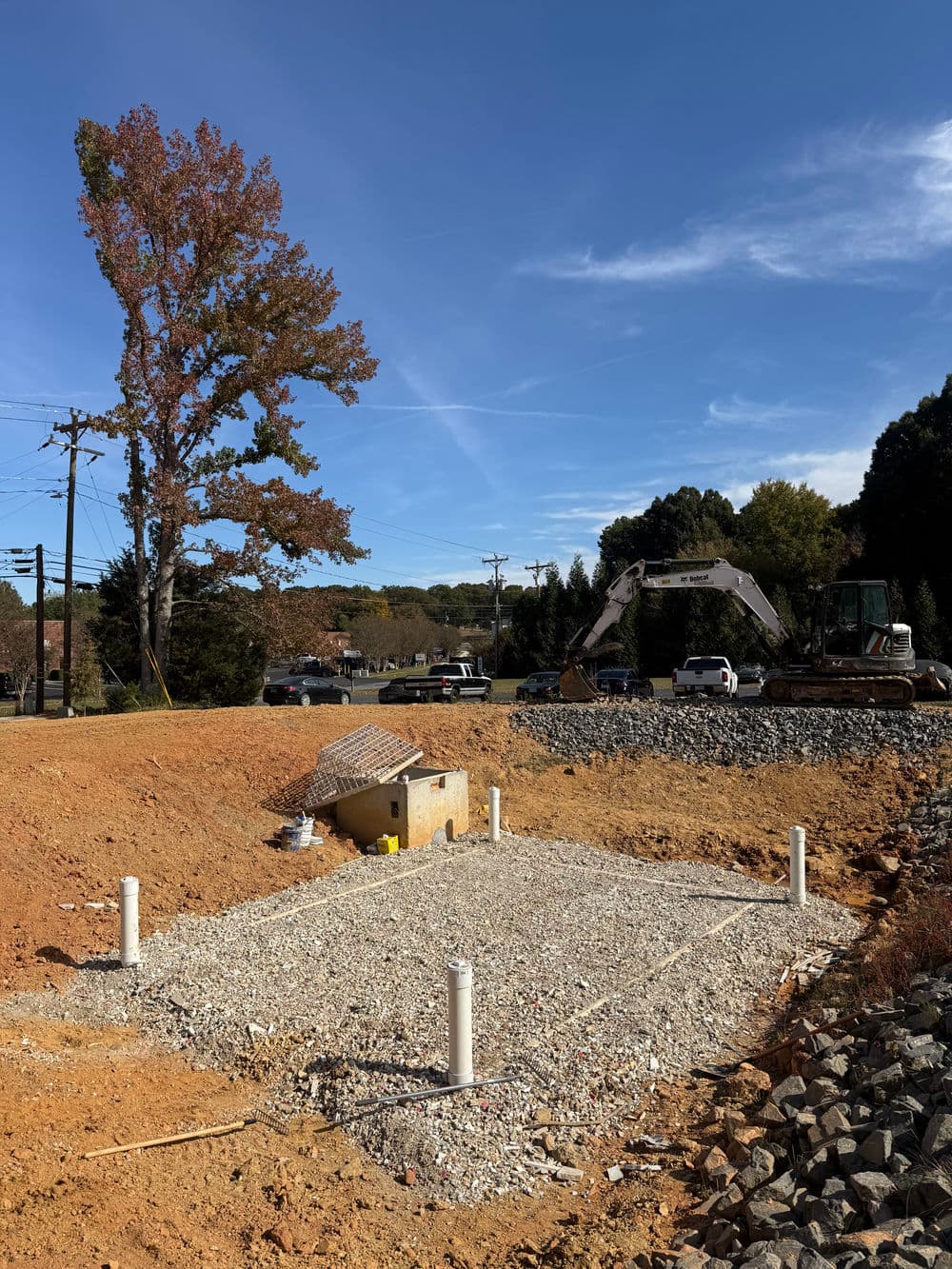 Gallery photos for Stormwater Pond Construction for Commercial Property in Indian Trail NC: Image #3